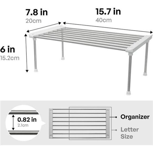 2 Pack Pantry Cabinet Organizer, Pantry Organization and Storage15.7 x 7.8 x 6.1 - Picture 6 of 7
